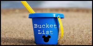 Disney World Bucket List