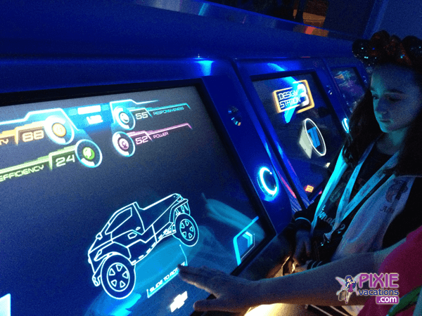 design your test track car at epcot before you ride