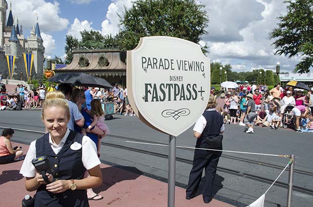 fastpass parade viewing area