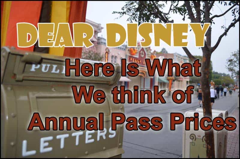 Disney World & Disneyland Annual Pass Prices