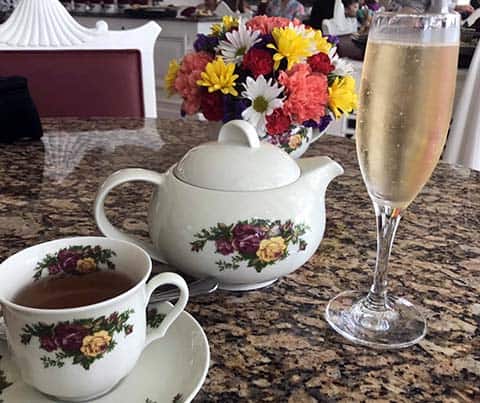 Disney's Grand Floridian Beach Resort Dining at garden view for tea