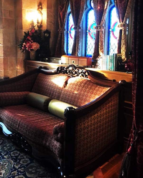 Sitting room in the castle at WDW