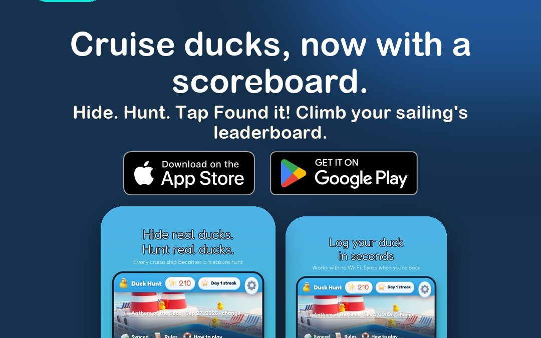 Cruise ducks and the Pixie Pals app