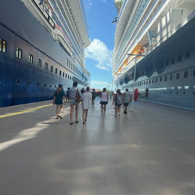 Royal Caribbean Star of the Seas docked at a Western Caribbean cruise port