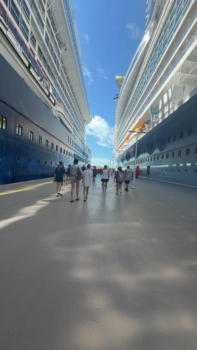 Royal Caribbean Star of the Seas docked at a Western Caribbean cruise port